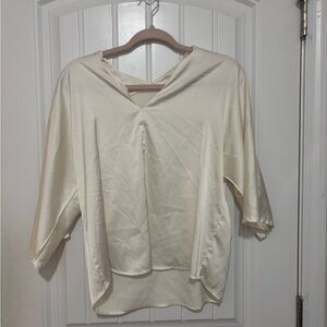 Elegant Cream Women's Top